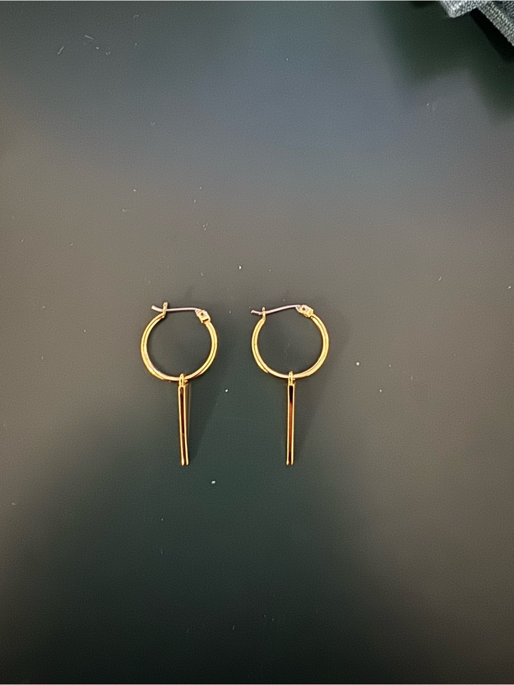 Uncommon James Gold Hoop Earrings with Dangling Bars